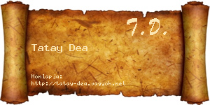 Tatay Dea névjegykártya